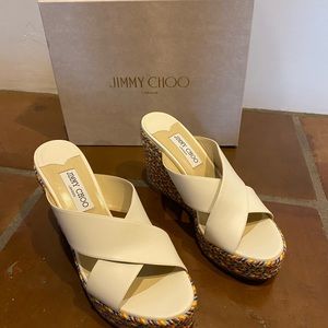 Brand new Jimmy Choo Dovina 100 wedge size 39.5
